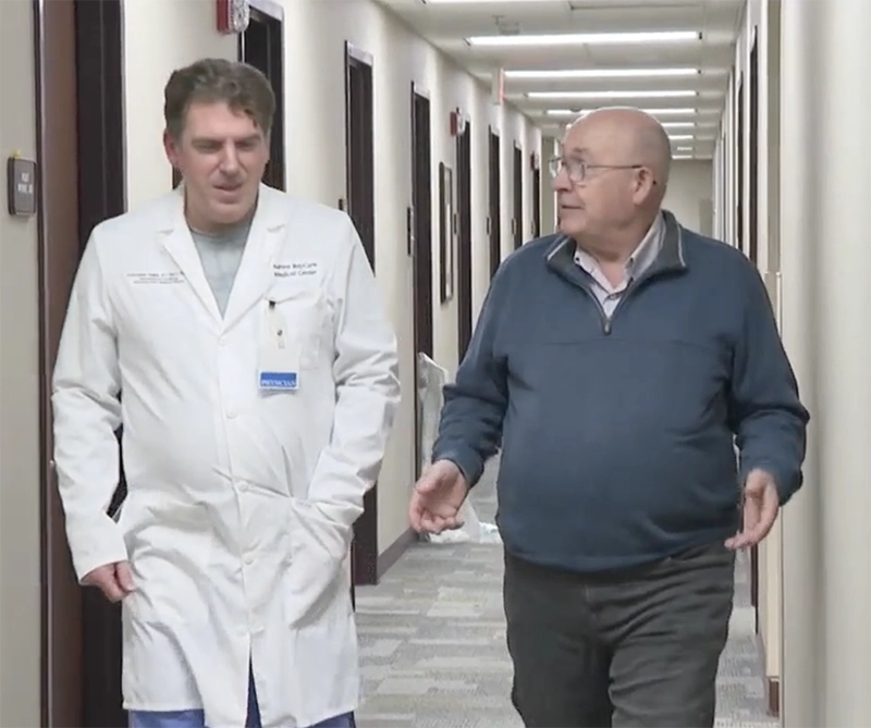 Dave Lienau and patient